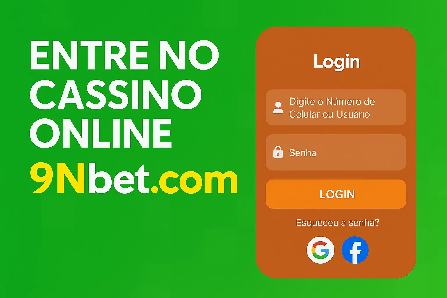 Criar uma nova Conta no plataforma 9Nbet.com